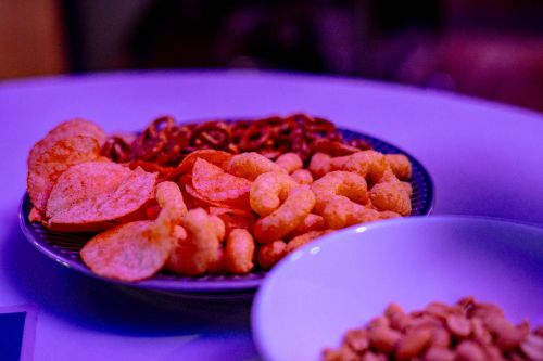 Bild von Snacks bei einem Social Wednesday Event im Schärferaum als Mietlocation in Bad Homburg bei Frankfurt am Main.
